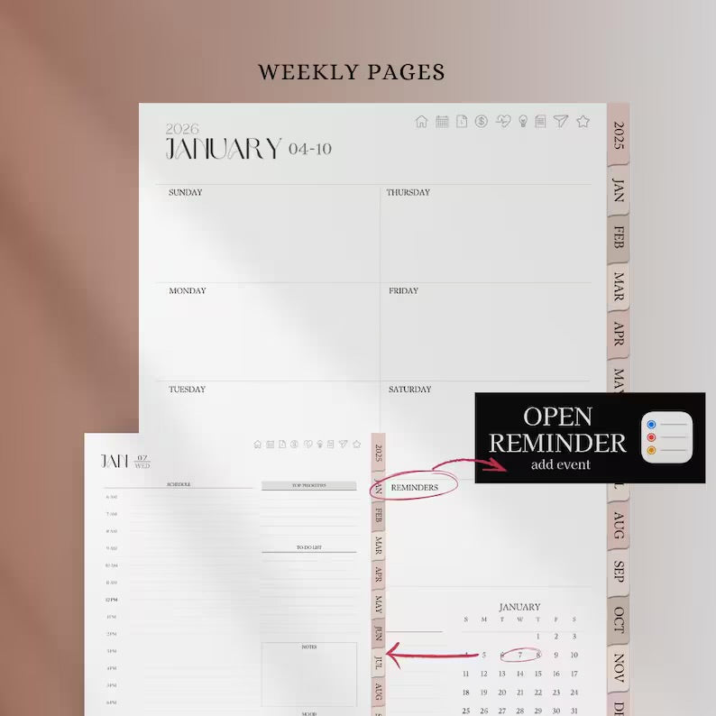 2026 Dated Digital Planner