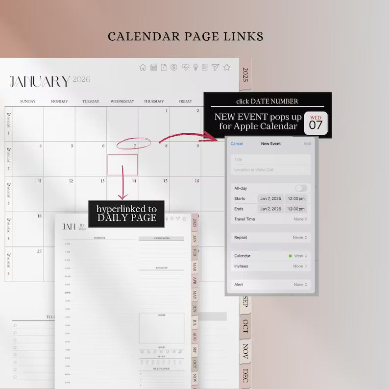 2026 Dated Digital Planner